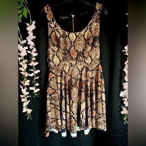 Bebe x Naven Snake Pattern Mini Dress